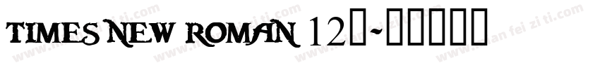 times new roman 12号字体转换